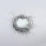 Modern Water Drop Mirror Wall Light LED Crystal Decorative Sconce for Home