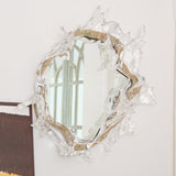 Modern Water Drop Mirror Wall Light LED Crystal Decorative Sconce for Home