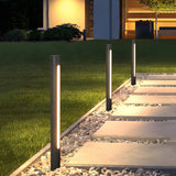 Modern Waterproof Aluminum Cylinder Outdoor Pathway LED Light Landscape Pillar Lamp