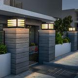 Modern Waterproof Aluminum Solar LED Fence Post Cap Lights for Outdoor Deck Garden Decor