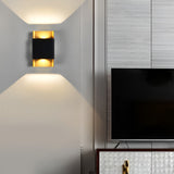 Modern Waterproof COB LED Outdoor Wall Light Aluminum Up and Down Exterior Sconce for Garden and Villa