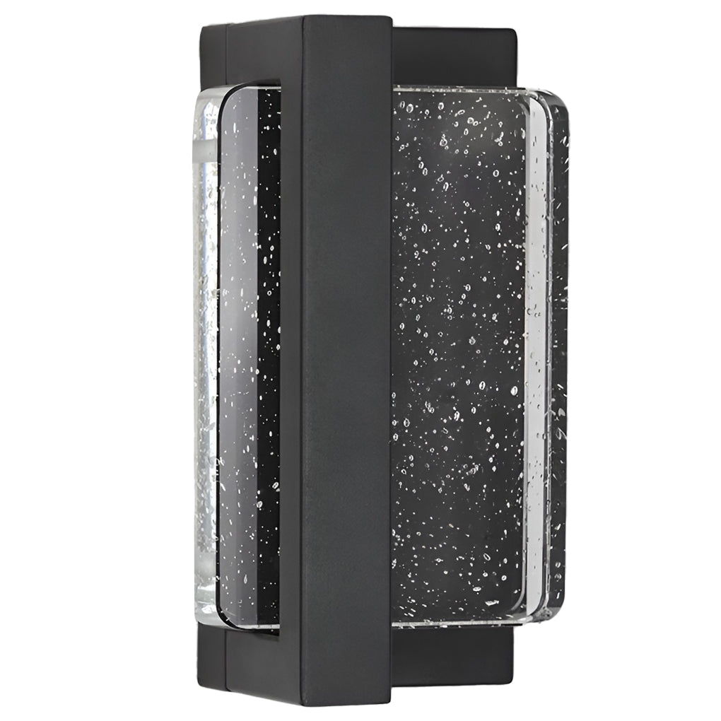 Modern Waterproof Crystal Bubble Glass Outdoor Wall Sconce for Porch and Garden