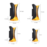 Modern Waterproof Curved LED Outdoor Wall Light Up and Down Exterior Sconce