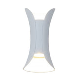 Modern Waterproof Curved LED Outdoor Wall Light Up and Down Exterior Sconce
