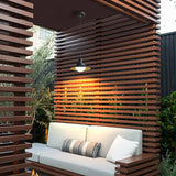 Modern Waterproof Exterior LED Chandelier with Frosted Glass for Covered Patio and Garden