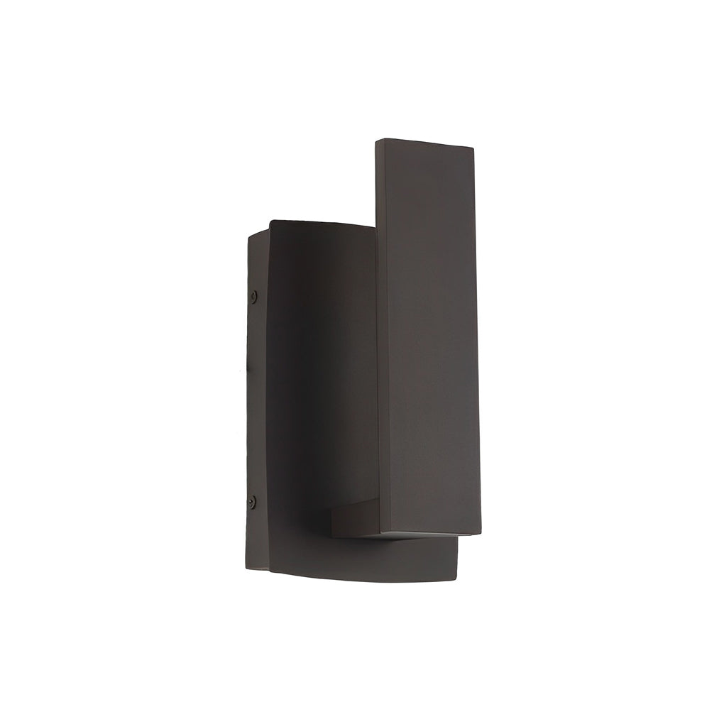 Modern Waterproof Exterior LED Wall Light Matte Black Aluminum Sconce for Garden Entry