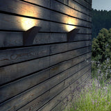 Modern Waterproof IP65 Black LED Outdoor Wall Sconce 12W Exterior Light for Garden Porch Garage