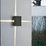 Modern Waterproof LED Cross Star Wall Light 12W Aluminum Sconce for Exterior and Interior Use