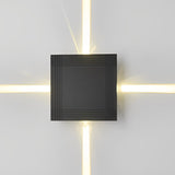 Modern Waterproof LED Cross Star Wall Light 12W Aluminum Sconce for Exterior and Interior Use