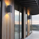 Modern Waterproof LED Exterior Wall Sconce IP65 Aluminum Fixture for Patio Balcony Villa