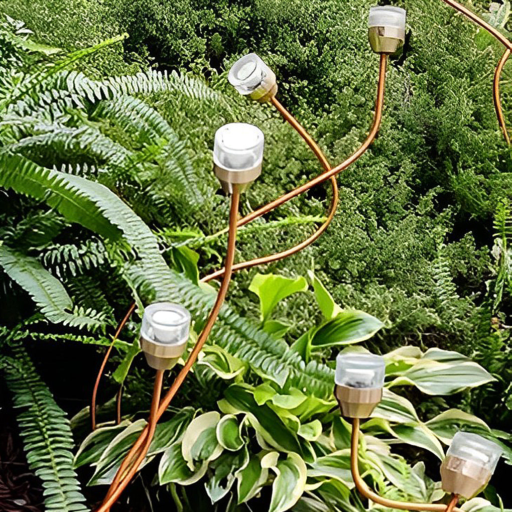 Modern Waterproof LED Flower Bud Garden Lawn Lamp Stainless Steel Pathway Lighting