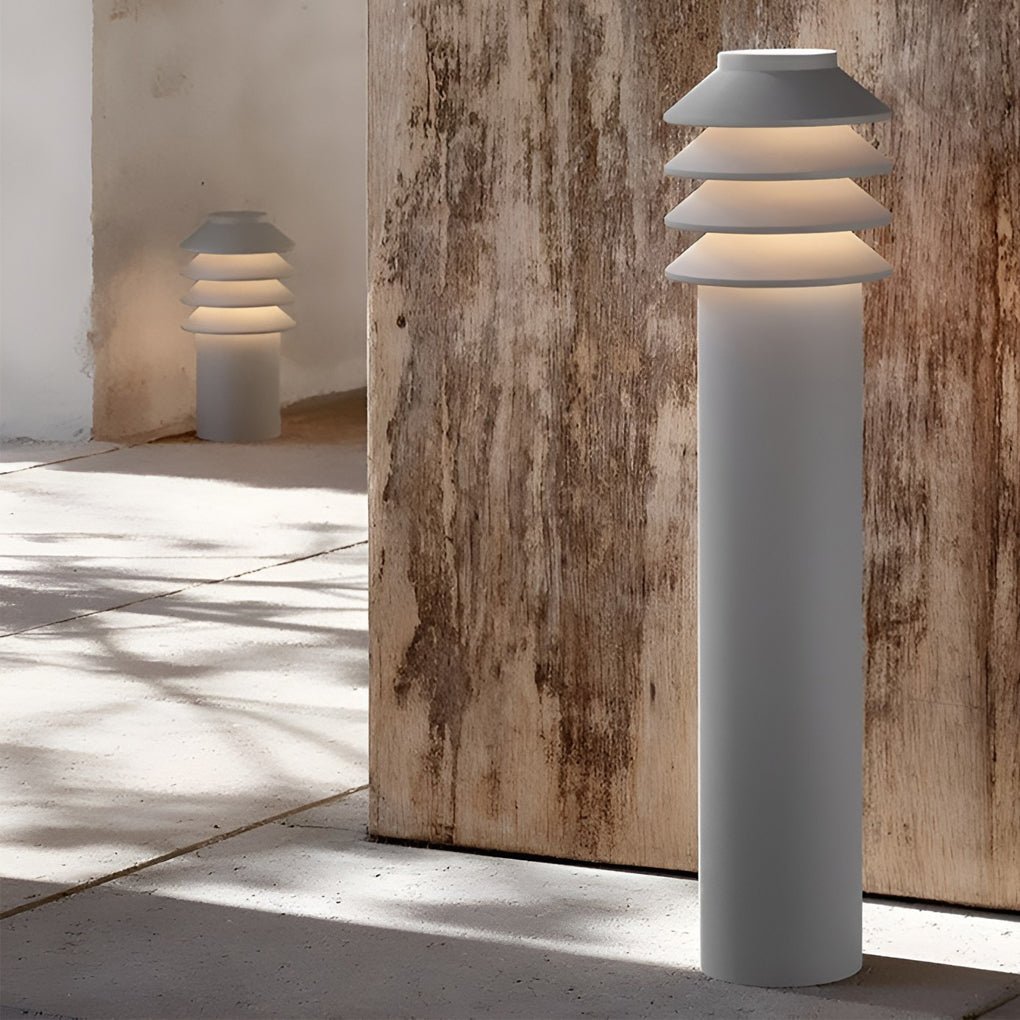 Modern Waterproof LED Garden Post Light Aluminum Outdoor Pathway Landscape Lighting for Walkways