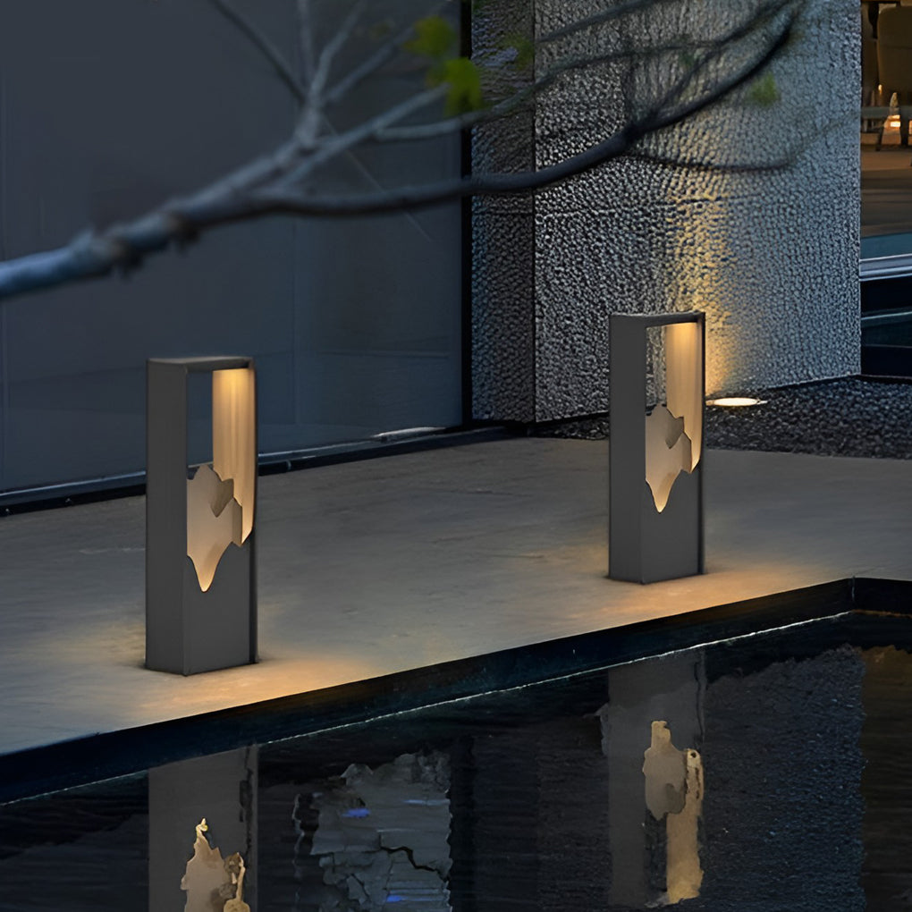 Modern Waterproof LED Mountain Scenery Landscape Lighting for Outdoor Garden Paths and Villa Courtyards