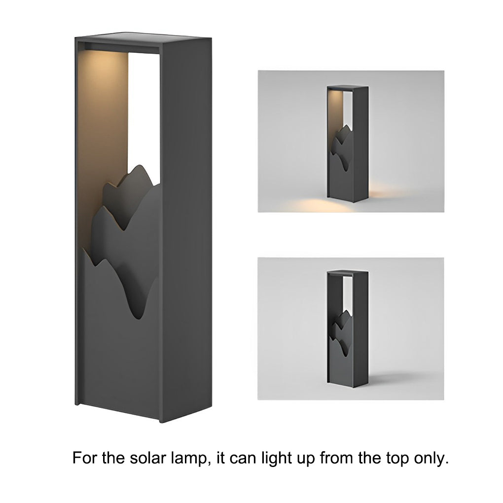 Modern Waterproof LED Mountain Scenery Landscape Lighting for Outdoor Garden Paths and Villa Courtyards