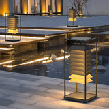 Modern Waterproof LED Outdoor Pillar Light Stainless Steel Garden Post Lamp for Courtyard Path Lighting
