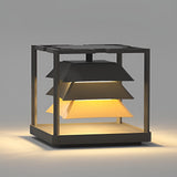 Modern Waterproof LED Outdoor Pillar Light Stainless Steel Garden Post Lamp for Courtyard Path Lighting