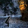 Modern Waterproof LED Outdoor Spotlight for Garden Landscape and Lawn Lighting in Black Aluminum