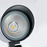 Modern Waterproof LED Outdoor Spotlight for Garden Landscape and Lawn Lighting in Black Aluminum