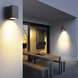 Modern Waterproof LED Outdoor Wall Sconce IP65 Aluminum Exterior Lighting for Villa and Courtyard