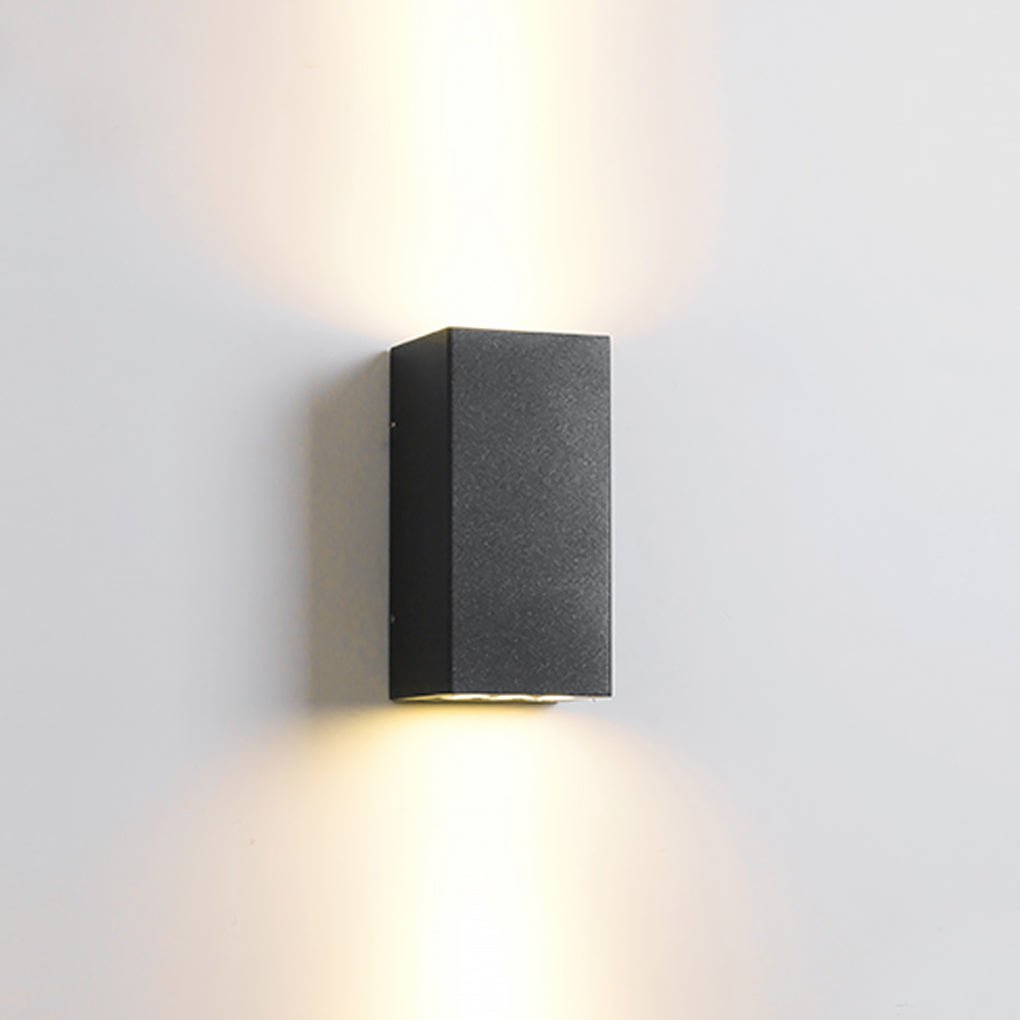 Modern Waterproof LED Outdoor Wall Sconce IP65 Aluminum Exterior Lighting for Villa and Courtyard