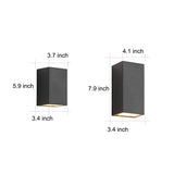 Modern Waterproof LED Outdoor Wall Sconce IP65 Aluminum Exterior Lighting for Villa and Courtyard