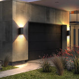Modern Waterproof LED Outdoor Wall Sconce IP65 Aluminum Exterior Lighting for Villa and Courtyard