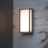 Modern Waterproof LED Outdoor Wall Sconce Minimalist IP65 Black Exterior Porch Light