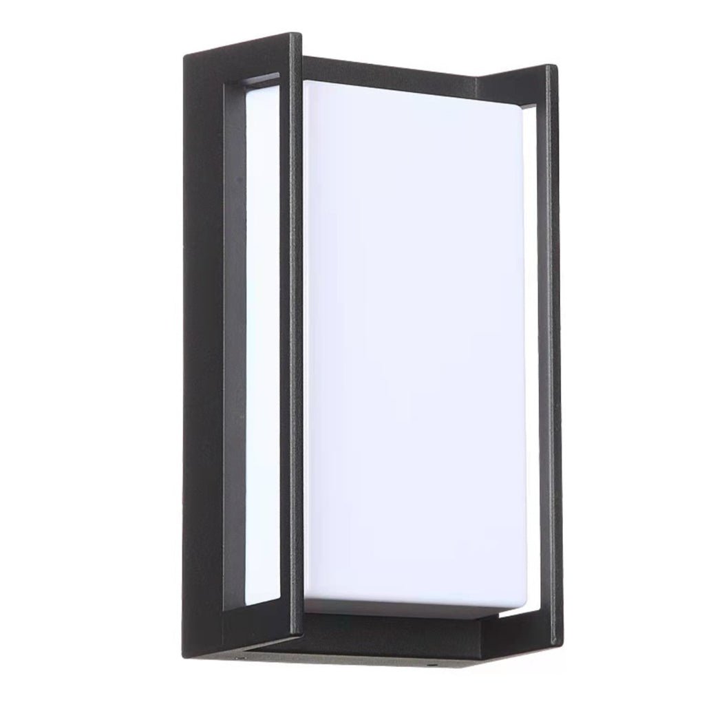 Modern Waterproof LED Outdoor Wall Sconce Minimalist IP65 Black Exterior Porch Light