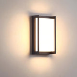 Modern Waterproof LED Outdoor Wall Sconce Minimalist IP65 Black Exterior Porch Light