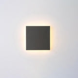 Modern Waterproof LED Outdoor Wall Sconce with Flat and Square Aluminum Minimalist Design