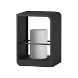 Modern Waterproof LED Solar Outdoor Post Lanterns in Black Rectangular Frame