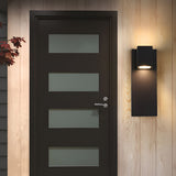 Modern Waterproof LED Up and Down Outdoor Wall Sconce Lighting Aluminum Exterior Lamp in Black