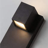 Modern Waterproof LED Up and Down Outdoor Wall Sconce Lighting Aluminum Exterior Lamp in Black