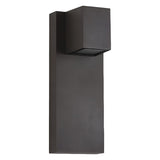 Modern Waterproof LED Up and Down Outdoor Wall Sconce Lighting Aluminum Exterior Lamp in Black