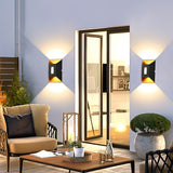 Modern Waterproof LED Up and Down Wall Sconce for Outdoor Porch and Interior Garden