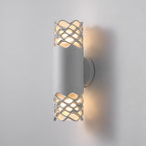 Modern Waterproof LED Wall Lamp Exterior Up and Down Sconce with Unique Flower Design for Porch