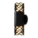 Modern Waterproof LED Wall Lamp Exterior Up and Down Sconce with Unique Flower Design for Porch