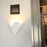 Modern Waterproof LED Wall Sconce for Indoor and Outdoor Aluminum Doorplate Lighting Fixture
