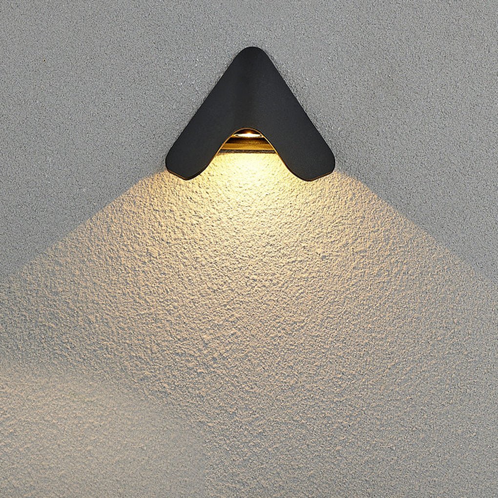 Modern Waterproof LED Wall Sconce for Indoor and Outdoor Aluminum Doorplate Lighting Fixture