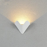 Modern Waterproof LED Wall Sconce for Indoor and Outdoor Aluminum Doorplate Lighting Fixture