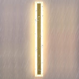 Modern Waterproof Minimalist Strip LED Wall Sconce for Outdoor Garden and Villa Lighting
