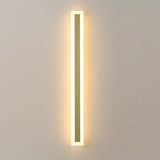 Modern Waterproof Minimalist Strip LED Wall Sconce for Outdoor Garden and Villa Lighting