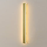 Modern Waterproof Minimalist Strip LED Wall Sconce for Outdoor Garden and Villa Lighting