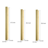 Modern Waterproof Minimalist Strip LED Wall Sconce for Outdoor Garden and Villa Lighting
