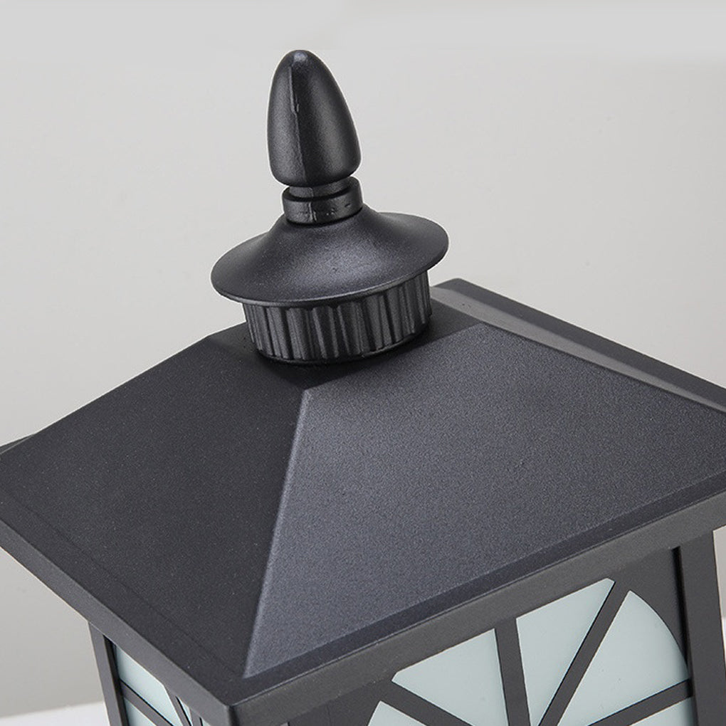 Modern Waterproof Outdoor Fence Post Pillar Light Aluminum Garden Exterior Lantern