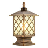 Modern Waterproof Outdoor Fence Post Pillar Light Aluminum Garden Exterior Lantern