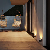 Modern Waterproof Outdoor LED Wall Light Square Aluminum Sconce for Porch and Garden