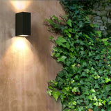 Modern Waterproof Outdoor LED Wall Light Square Aluminum Sconce for Porch and Garden