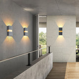 Modern Waterproof Outdoor LED Wall Light Up and Down Sconce for Balcony Villa and Patio