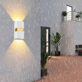 Modern Waterproof Outdoor LED Wall Light Up and Down Sconce for Balcony Villa and Patio